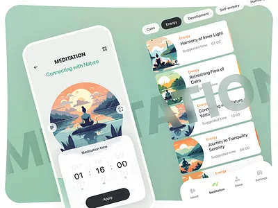 Meditation app android android app app design best mobile app design design app ios app meditation meditation app top mobile app ui ux