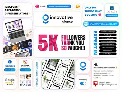 🎉 Milestone Unlocked: 5000 Followers! 5000 5000 followers achivement branding creative design digital agency dribbble followers graphic design illustration innovativeglance landingpage logo milestone unlocked thankful ui vector