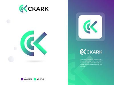 Letter CK Logo design concept agency logo app logo branding ck logo clean company logo creative logo designer gradient logo graphic design green letter ck lettering logo logo minimal logo modern modern logo website logo