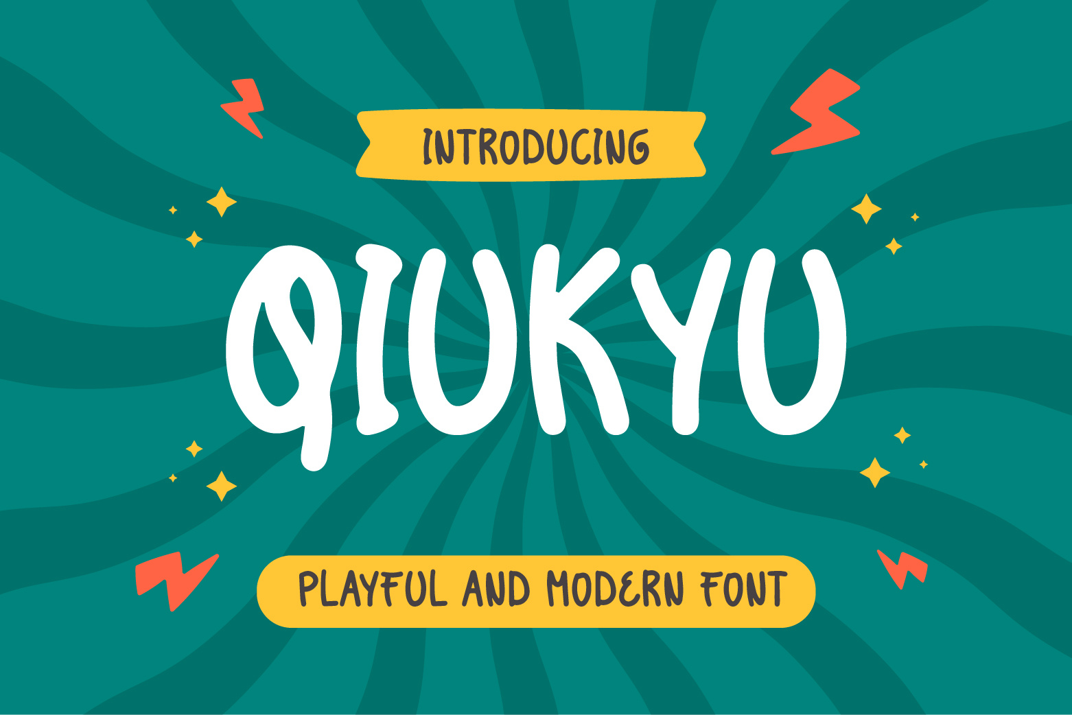 Qiukyu Playful Font font handwritting kids kids font lettering playful typeface typography