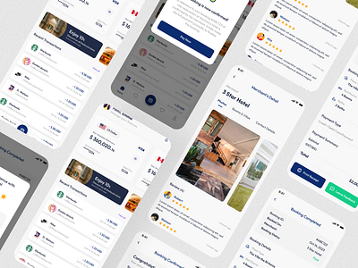 Financial & Booking App accoounts bank accounts booking design financial hotels mobile app mobile app design payments restaturants ui ui ux design ux
