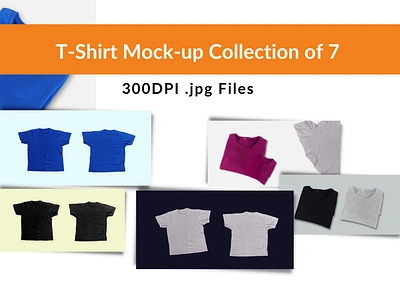 T-Shirt Mock-ups Pack black blue t shirt branding collection design folded graphic design high resolution jpg lipi singh logo marketing mockup pack stock image t shirt design tees tshirt ux white