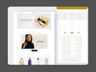 Yuniqu web design project beauty branding design ecommerce illustration interfaces minimalism pantone subscription service ui ui design ux design