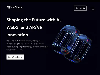 Web3 | AR | VR | AI | Block Chain | Agency | Website 3d ai animation ar branding creative ui design graphic design graphics landing page logo minimal design modern motion graphics ui vector vr web web3 website