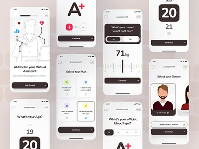 AI Healthcare - Virtual Assistant Mobile App ai doctor mobile app ai healthcare ai healthcare mobile app branding design designsystem digitaldesign doctor appointment app healthcare mobile app mobileapp motion graphics onboarding doctor mobile app online doctor appointment app online doctor mobile app design online doctors mobile app personal doctor mobile app ui uxui virtual assistant mobile app virtual doctor mobile app