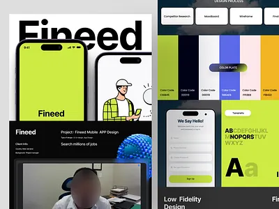 Job Mobile app Design Case study app design branding job job app jobportal app landing page mobile app ui ux ux design web design website