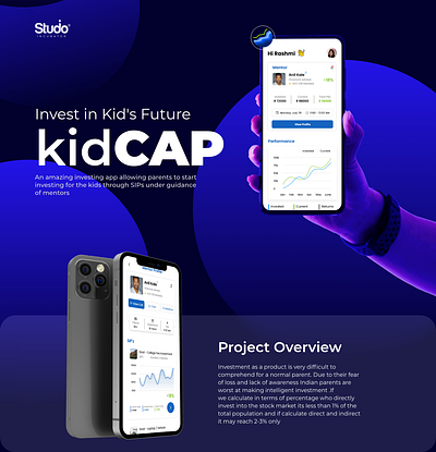 kidCAP App Design - UI/UX Case Study (Student Work) childrens app investment investment app sips ui ux