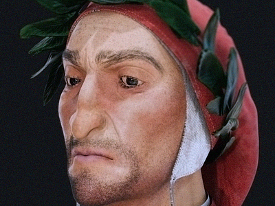 #180 Dante Alighieri / Blender 3D, Sculpting, Character Model art blender cgi comedy dante italy leonardo model renaissance sculpting