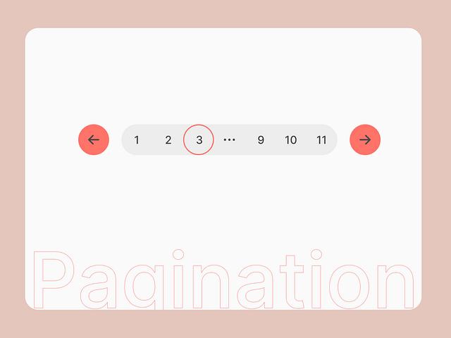 Browse thousands of Pagination images for design inspiration | Dribbble