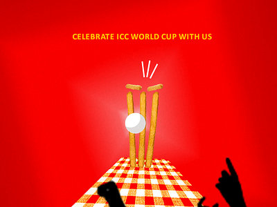 McDonalds poster (cricket season special) graphic design illustrator poster design