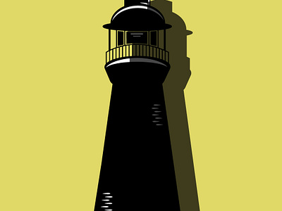 Lighthouse illustration, shadows graphicdesign illustration lighthouse vector vectorartwork