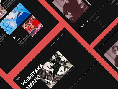 Amano Artwork Landing Page art branding design landing page page trending ui uiux design ux viral web