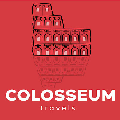 Colosseum travels logo concept colosseum design graphicdesign illustration logoconcept logoidentity