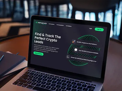 AlphaGrowth blockchain crypto design webdesign