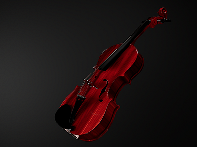 New violin 3d cinema4d lighting lookdev redshift render substancepainter texturing