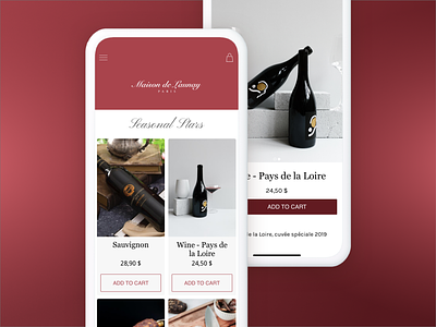 Maison de Launay - Grocery Mobile App for iOS and Android android app builder app store design system ecommerce google play grocery grocery app ios local business local store mobile app mobile applications no code ui ux