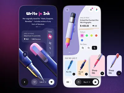 3D Pen Shopping UI Design Concept 3d adobe photoshop animation app behance branding design graphic design illustration instagram logo mobileapplication motion graphics prototype ui uidesign ux uxdesign