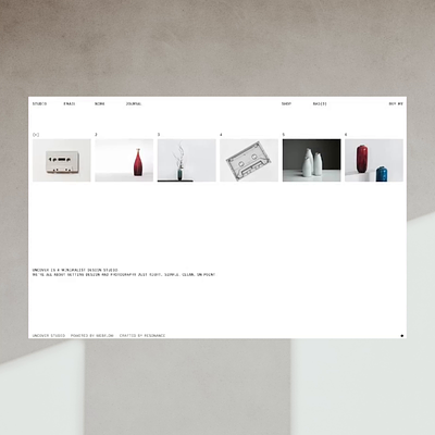 Uncover template agency animation beautiful elegant grid interaction minimal portfolio resonance simple striking template ui web design webdesign webflow