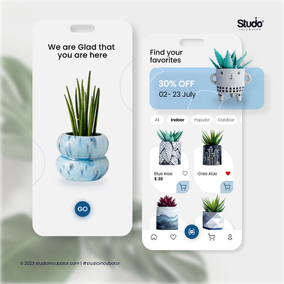 UI Design - Plants App app design design inspiration high fidelity prototyping high fidelity screens plants plants app ui ui design user experience user interface