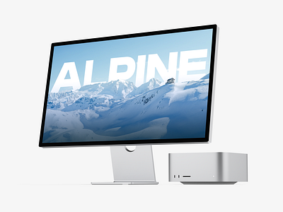 ALPINE Branding alps arctic branding design graphic design mac mac studio