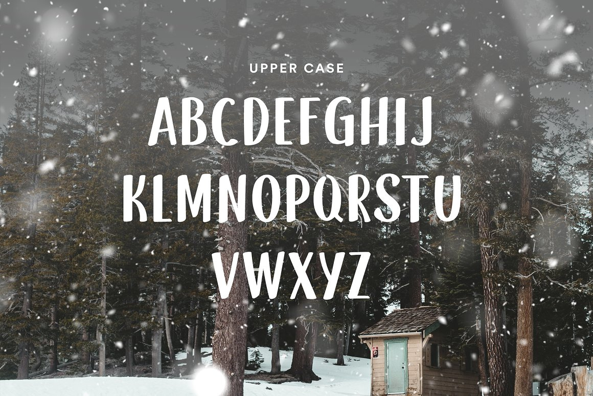 Snow Hut Typeface by Creative Shopify And Mockups Design on Dribbble