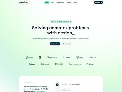 Semiflat 4.0 agency website landing page saas landing semiflat site tech site ui web web design website