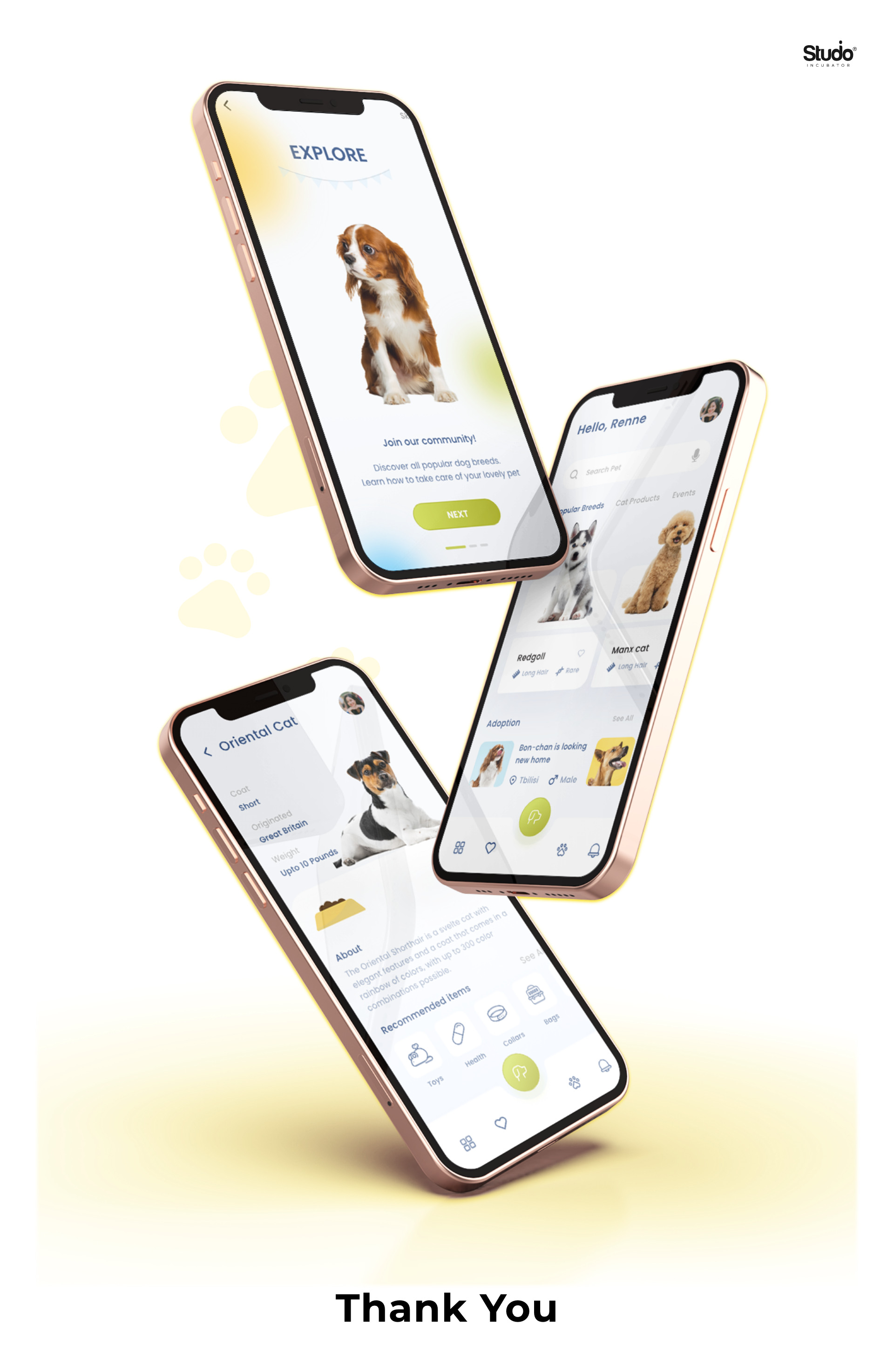 Everything Pets App Design UI/UX Case Study (Student Work) by Studio