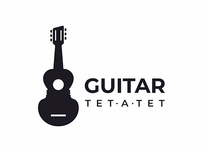 Guitar /tet a tet/ brand branding design graphic design guitar logo music tet a tet