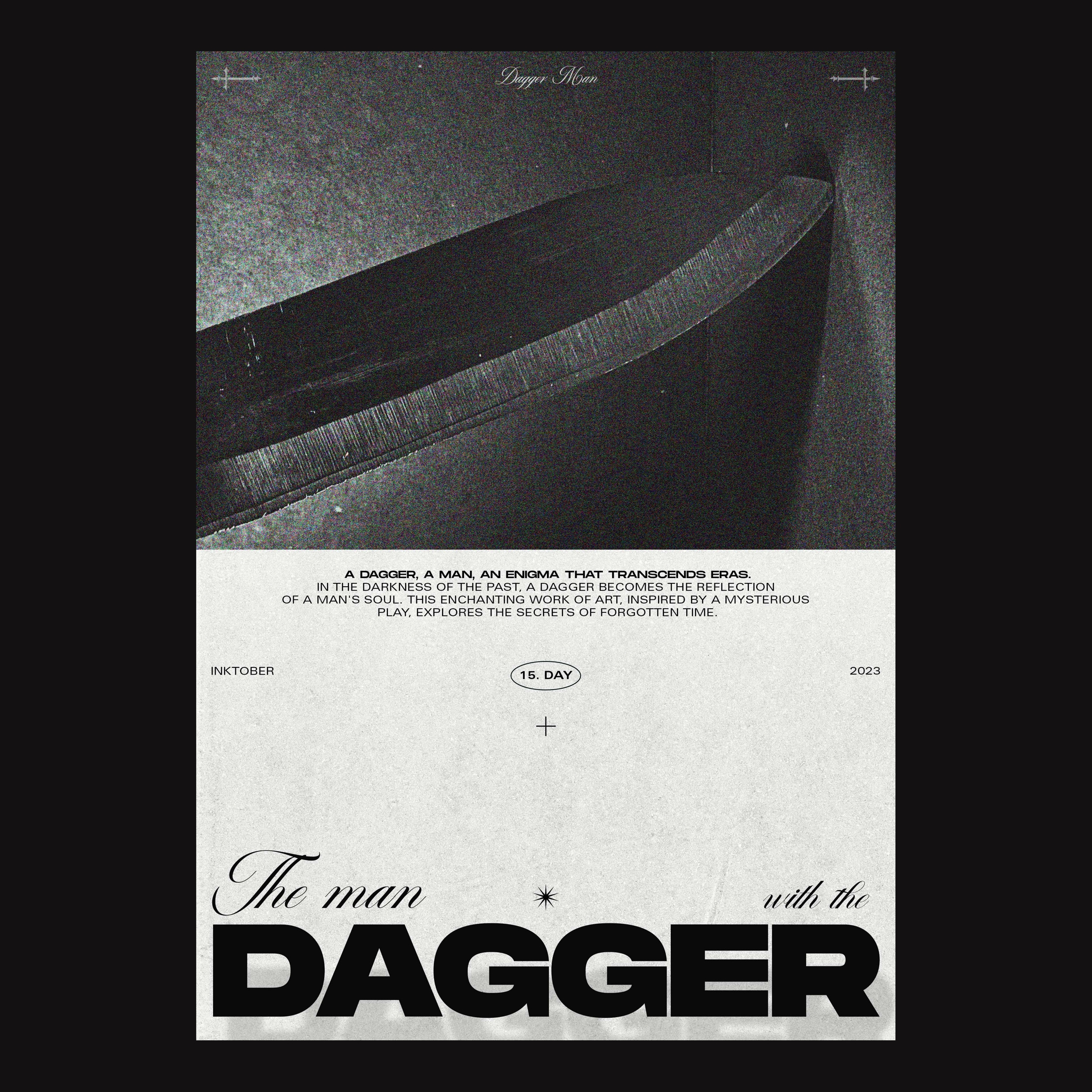 Inktober #2 branding challenge composition design fonts graphic design inktober inktober2023 october challenge playgrounds poster poster design posters selected works type type design visual art visual design
