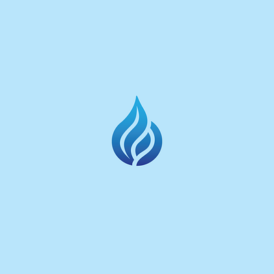 Blue Met blue branding flame gas gradient graphic design logo met