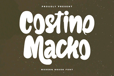 Costino Macko Modern Brush Font branding font fonts graphic design logo nostalgic