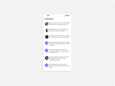 Notifications - DailyUI Challenge #049 appdesign branding daily ui 49 daily ui 49 challenge daily ui challenge dailyui dailyui49 dailyui49 challenge dailyui49challenge dailyuichallenge design figma illustration logo notification notifications notifications screen notificationsscreen product design ui