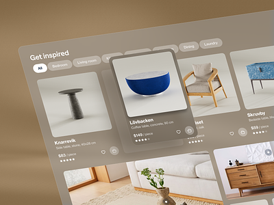 Spatial Design for IKEA – Apple Vision Pro apple clean e commerce furniture ieka interface minimalistic mixed reality product design spatial design ui ux vision pro xr