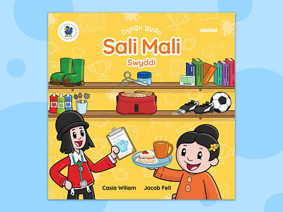 Sali Mali - Swyddi (Jobs) board book branding character childrens cute design illustration kids lit picture