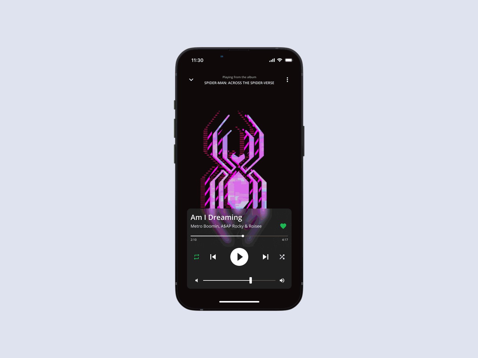 Music Player UI accessibility animation appdesign communityengagement dailyui design music player ui uiux userexperience ux