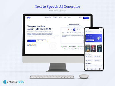 Text To Speech AI Generator animation speech ai speech ai generator ui