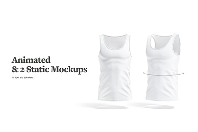 Tank Top Animated Mockup apparel clothing tank top typography web website