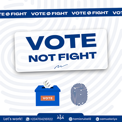 Vote not fight