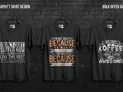 TYPOGRAPHY T-SHIRT DESIGN bulk offer champion coffee t shirt cofffee design good morning graphic design letter lettering massage quotes t shirt t shirt design text typo typography typography design typography t shirt typography t shirt design