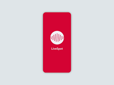 LiveSpot Launch design launch login logo minimal morph motion mussic screen shape ui ux