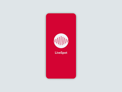 LiveSpot Launch design launch login logo minimal morph motion mussic screen shape ui ux