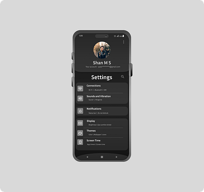 Daily UI Day-007 Design Settings app dailyui design logo ui ui deisgn ux