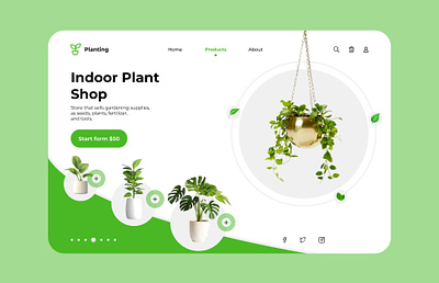 Indoor Plant - Shopify Website Design (Shopify Landing Page) e commerce haseebiz home and garden shopify store online shopping plant nursery shopify theme plant shop website design plants landing page design plants website design selling plants online shopified shopify shopify landing page design shopify store for plant shopify webpage design shopify website design ui design upnow studio