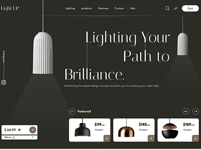 LightUP Website adobe card color creative daily design digital figma font layout magazine modern typography ui ux web design website