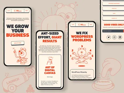 Fancy Powerhouse - Web Design agency ant branding cartoon creative design figma illustration logo ui ux web web development webdesign website