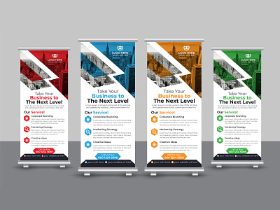 Corporate Business Marketing Roll Up Banner Design advertisement banner branding business corporate creative design display graphic design marketing modern pop up banner presentation print template pull up banner retractable banner roll up roll up banner stationery x banner