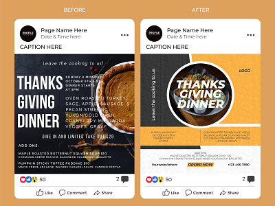 Restaurant Social Media Post Design For Client branding graphic design menu restaurants social media post design