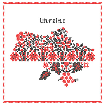 Map of Ukraine graphic design map symbol ukraine