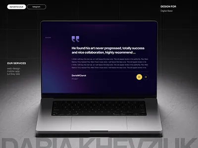 Web Design For Digital Base agency design ui ux web web design