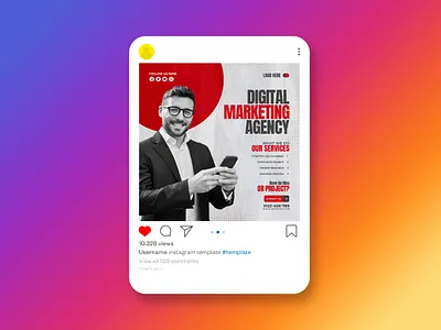 Social Media Post Template restaurant